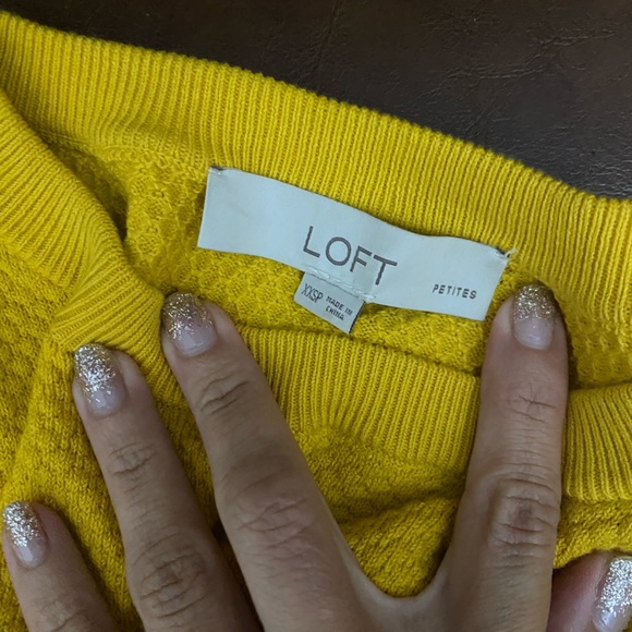 Loft petite stitch sweater saffron spice xxsp - Picture 4 of 5